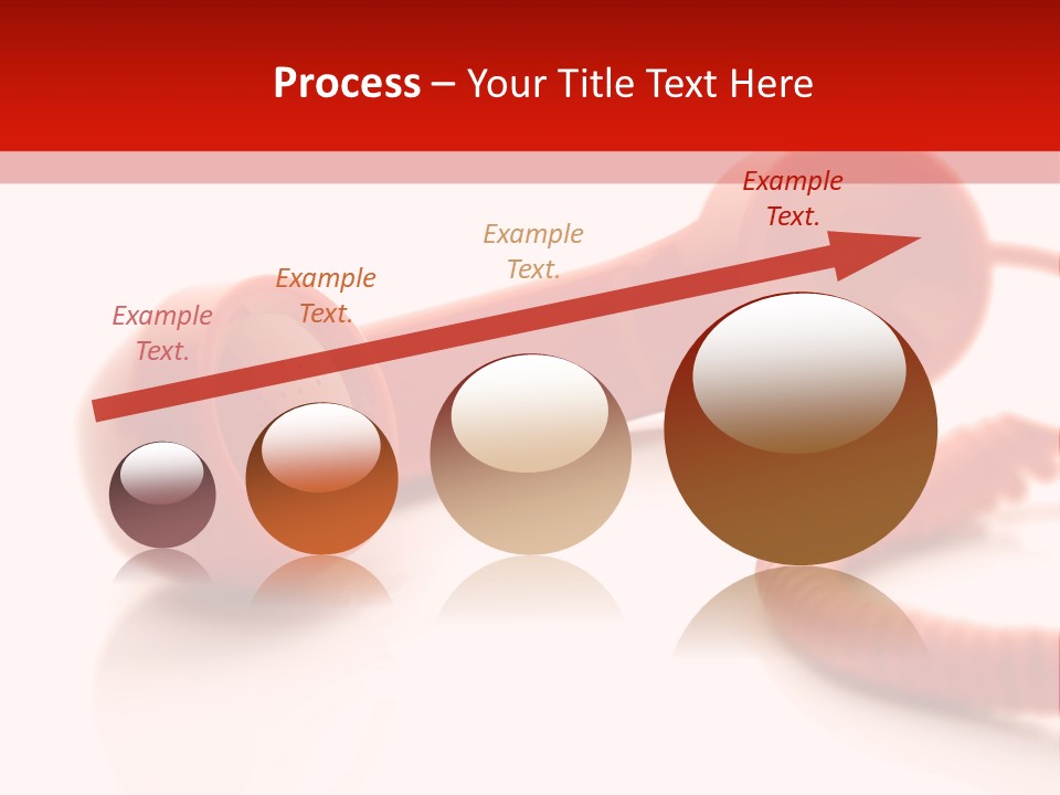 A Red Telephone On A White Surface With A Red Cord PowerPoint Template