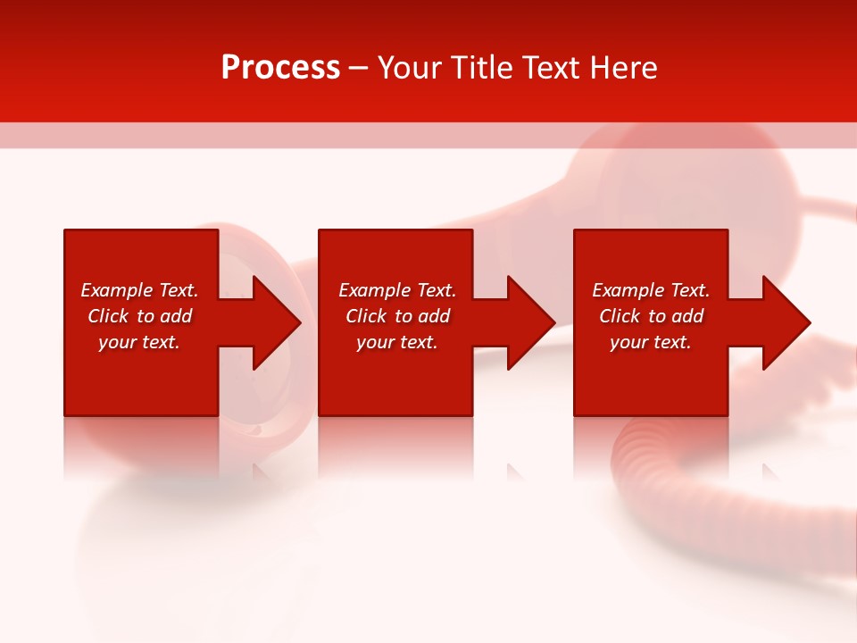 A Red Telephone On A White Surface With A Red Cord PowerPoint Template