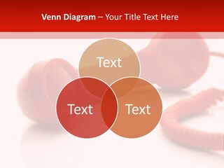 A Red Telephone On A White Surface With A Red Cord PowerPoint Template