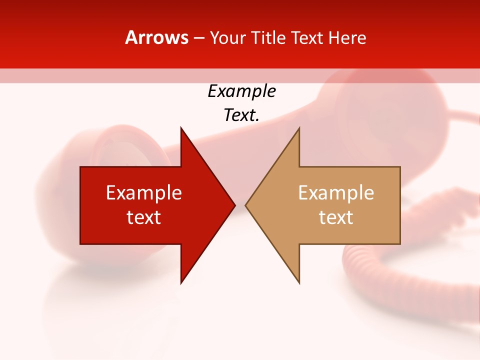 A Red Telephone On A White Surface With A Red Cord PowerPoint Template