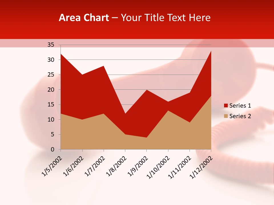 A Red Telephone On A White Surface With A Red Cord PowerPoint Template
