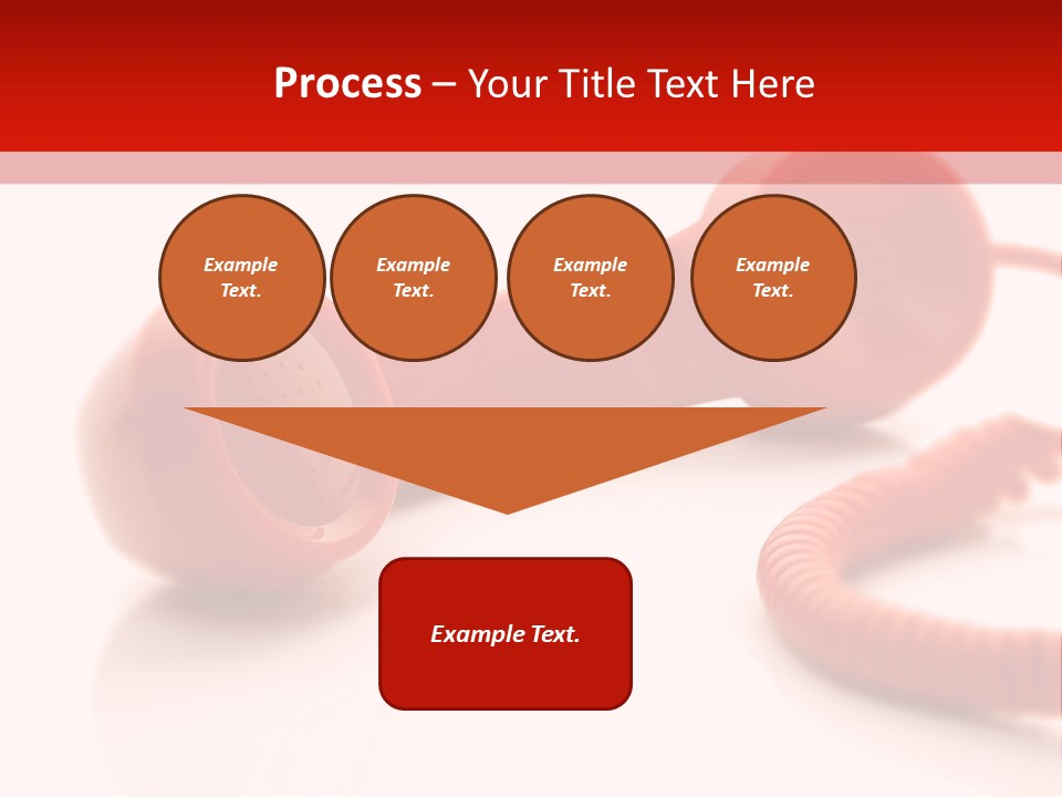 A Red Telephone On A White Surface With A Red Cord PowerPoint Template