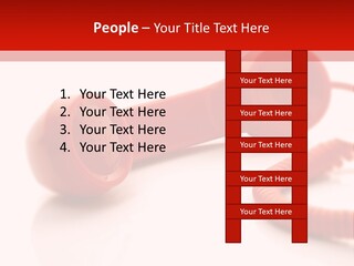 A Red Telephone On A White Surface With A Red Cord PowerPoint Template