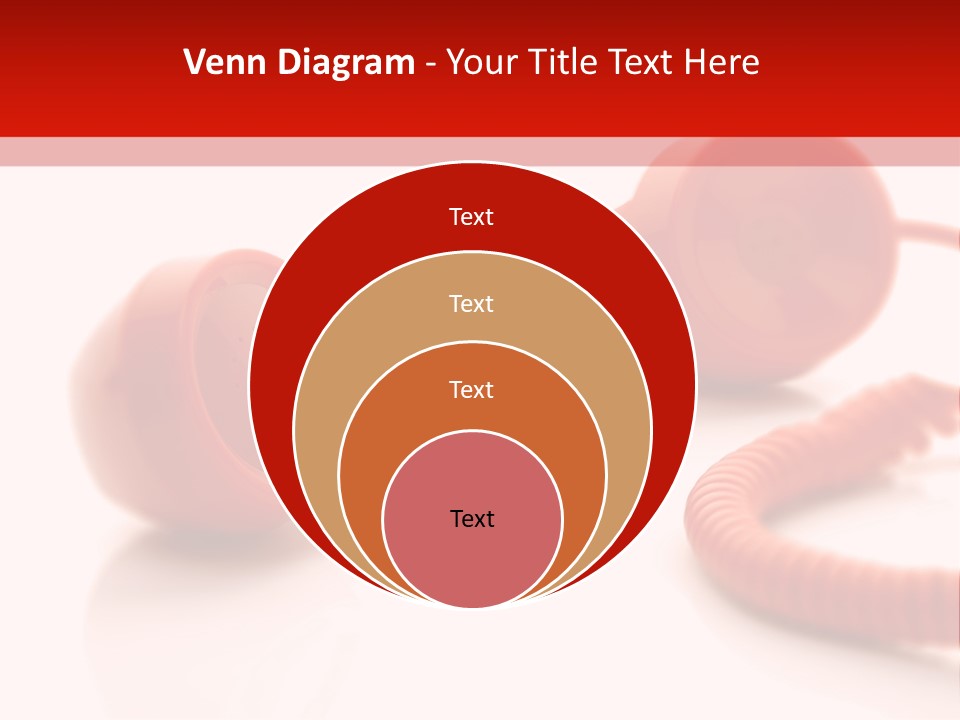 A Red Telephone On A White Surface With A Red Cord PowerPoint Template