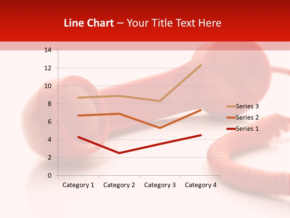 A Red Telephone On A White Surface With A Red Cord PowerPoint Template