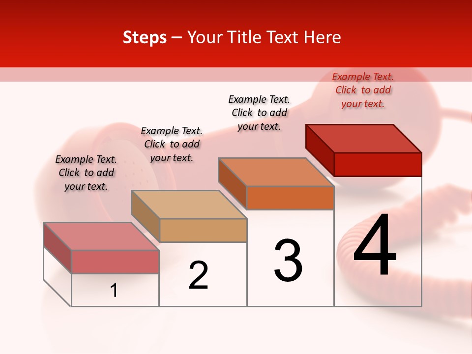 A Red Telephone On A White Surface With A Red Cord PowerPoint Template