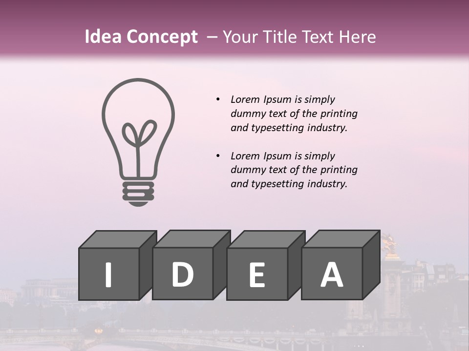 Respirator Gasmask End Plant PowerPoint Template