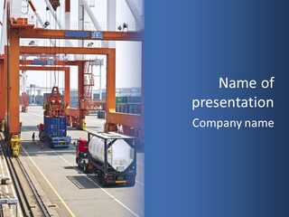 Discharge Container Heavy PowerPoint Template