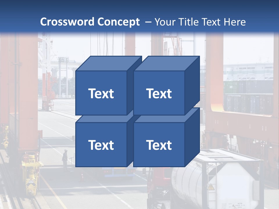 Discharge Container Heavy PowerPoint Template