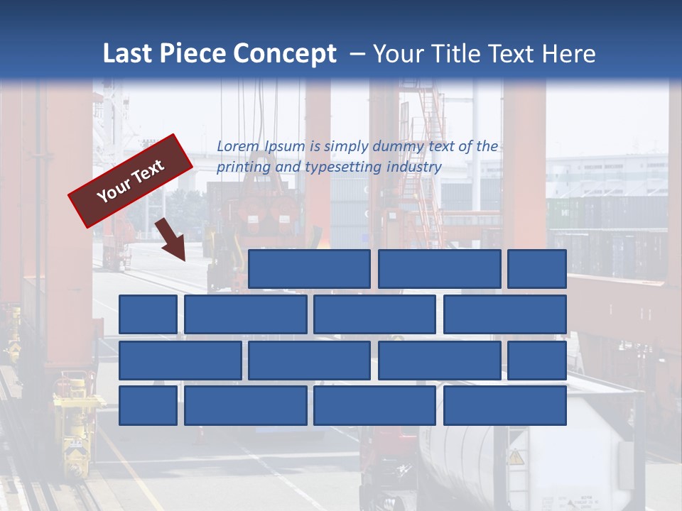 Discharge Container Heavy PowerPoint Template