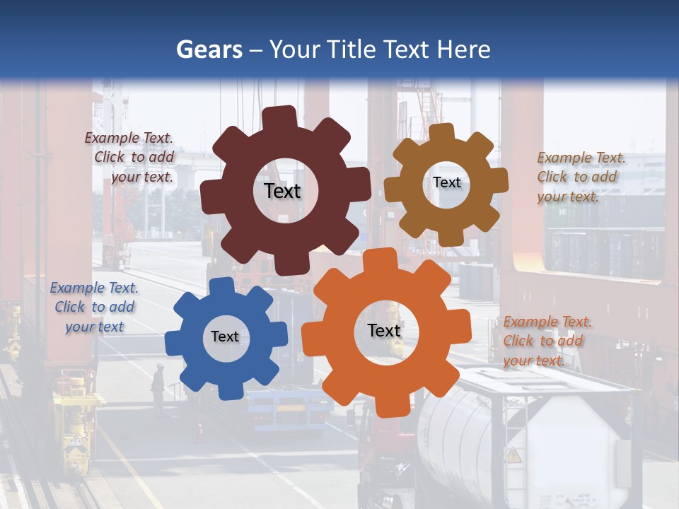 Discharge Container Heavy PowerPoint Template