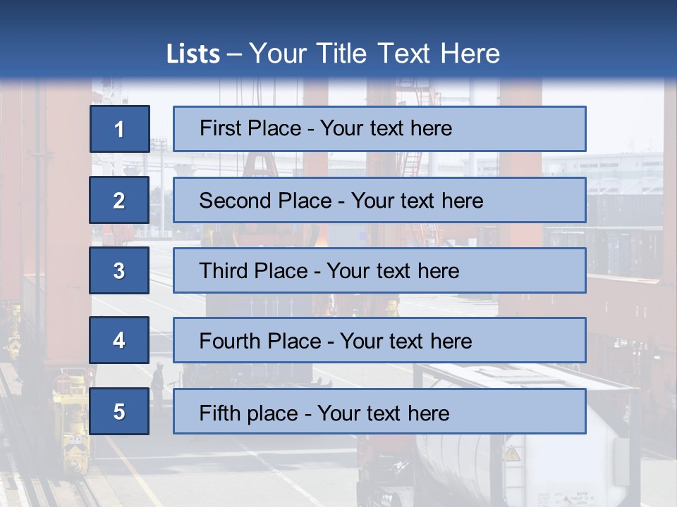 Discharge Container Heavy PowerPoint Template