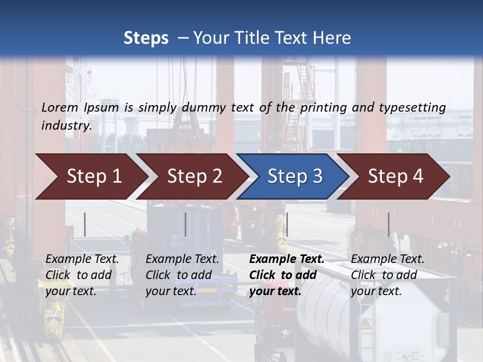 Discharge Container Heavy PowerPoint Template