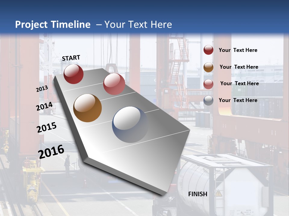 Discharge Container Heavy PowerPoint Template