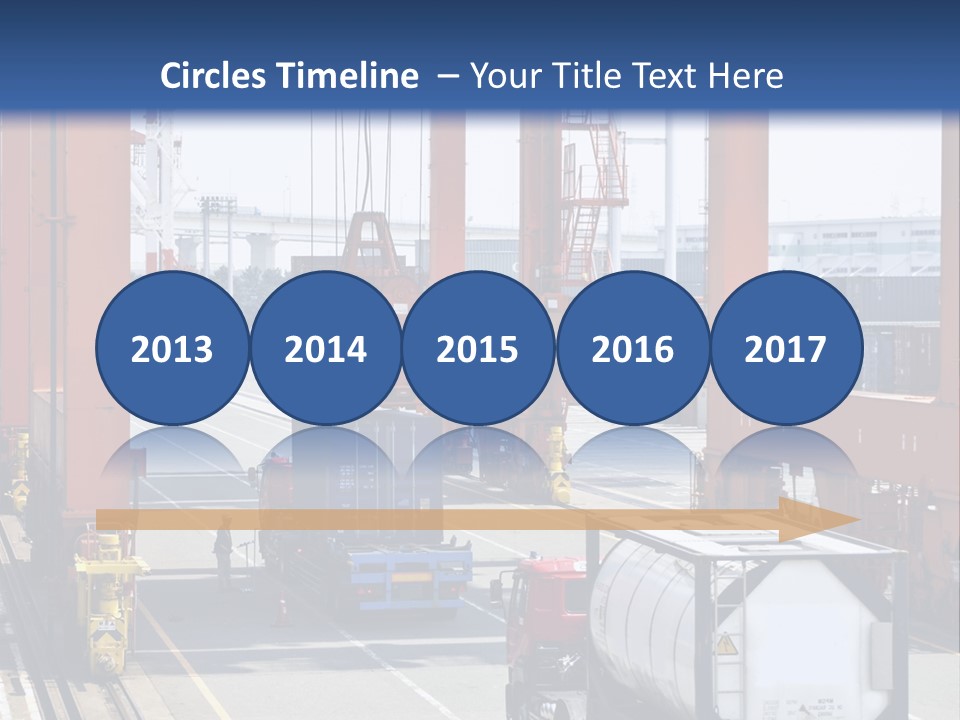 Discharge Container Heavy PowerPoint Template