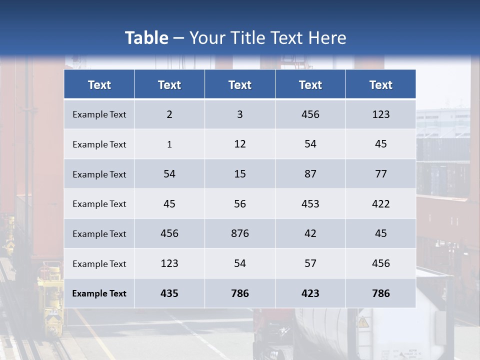 Discharge Container Heavy PowerPoint Template