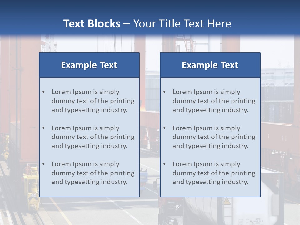 Discharge Container Heavy PowerPoint Template