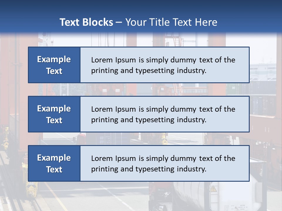 Discharge Container Heavy PowerPoint Template