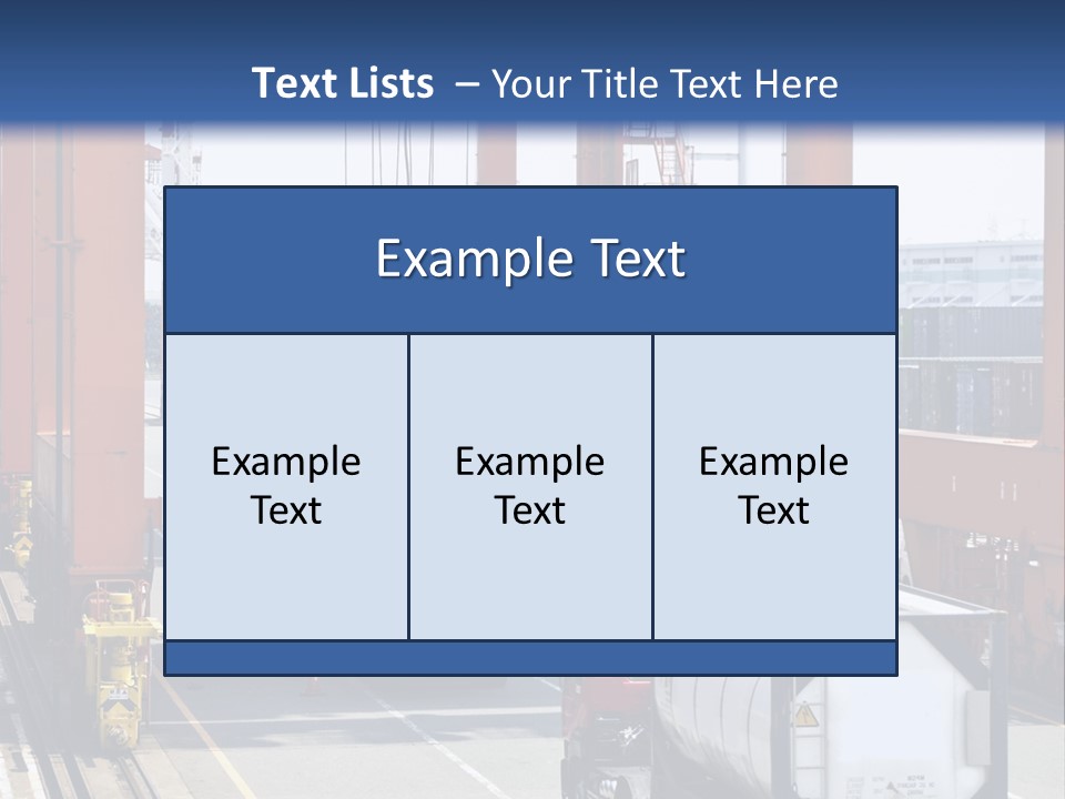 Discharge Container Heavy PowerPoint Template