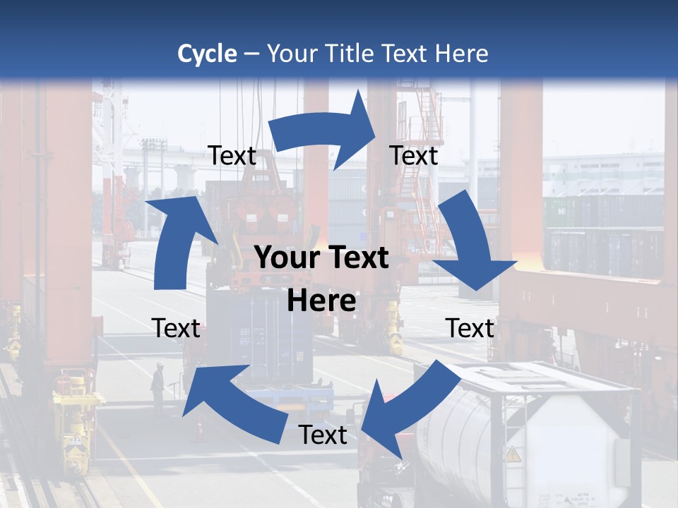 Discharge Container Heavy PowerPoint Template