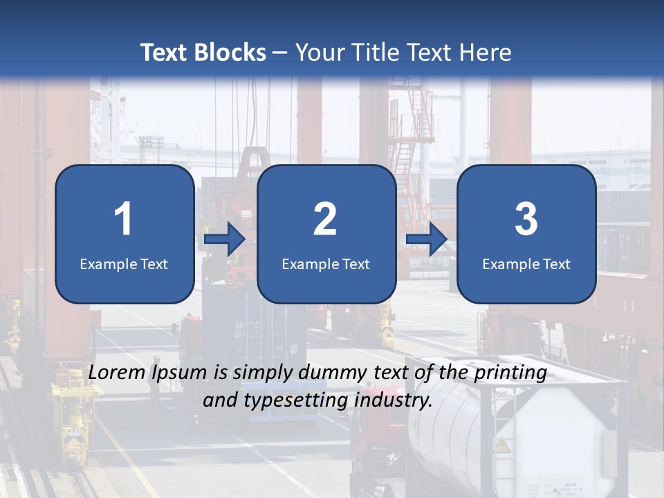 Discharge Container Heavy PowerPoint Template