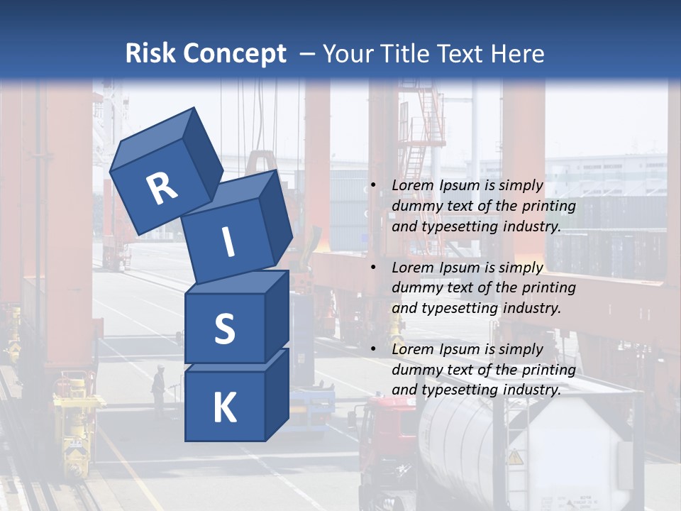 Discharge Container Heavy PowerPoint Template