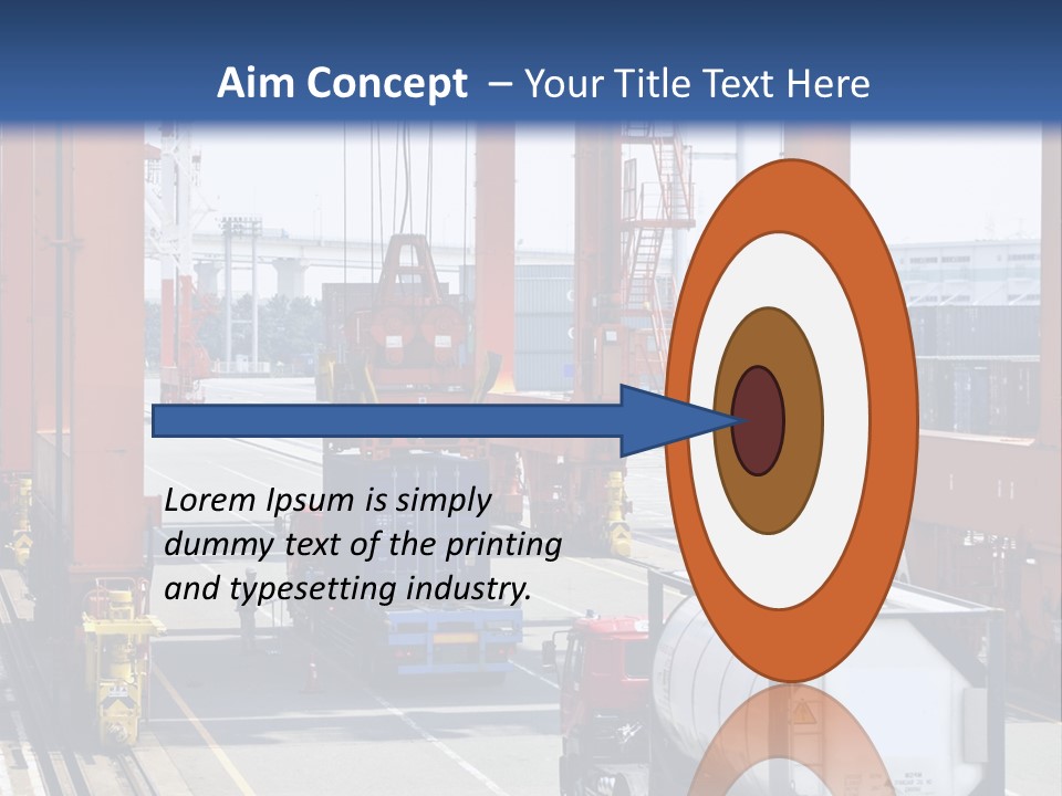 Discharge Container Heavy PowerPoint Template