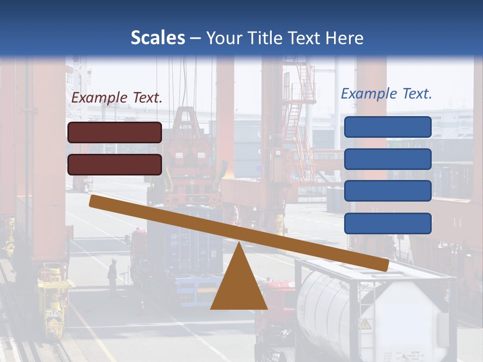 Discharge Container Heavy PowerPoint Template
