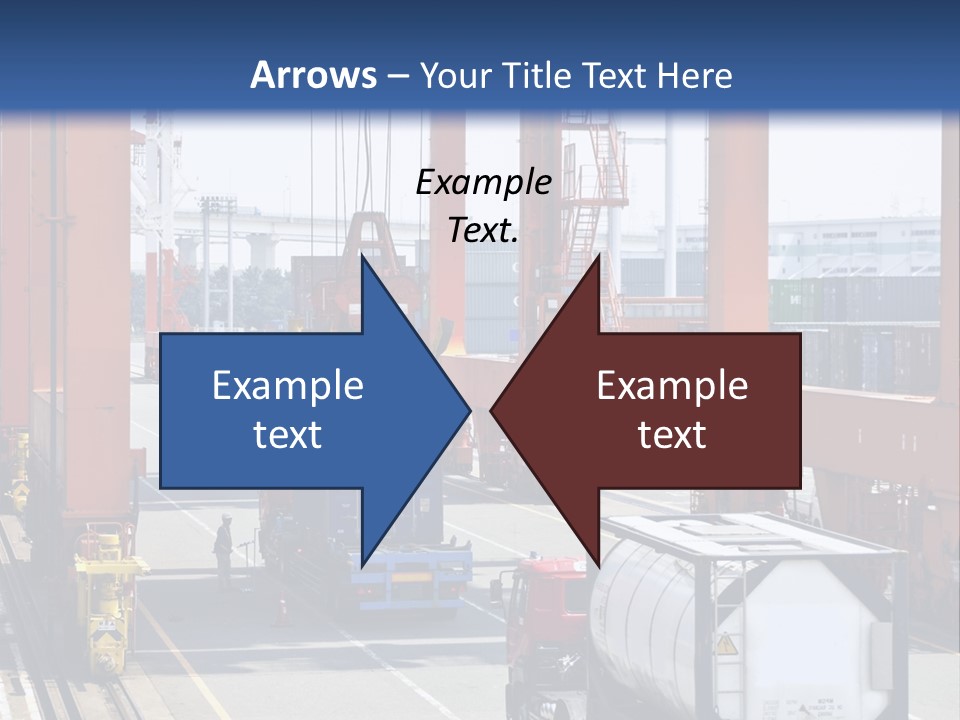 Discharge Container Heavy PowerPoint Template