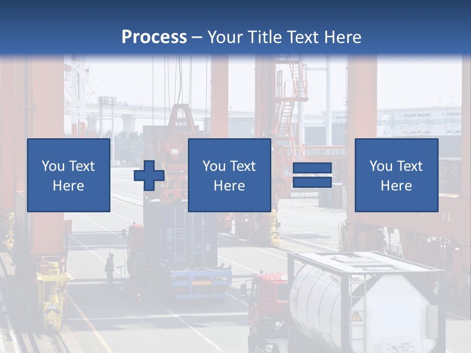 Discharge Container Heavy PowerPoint Template