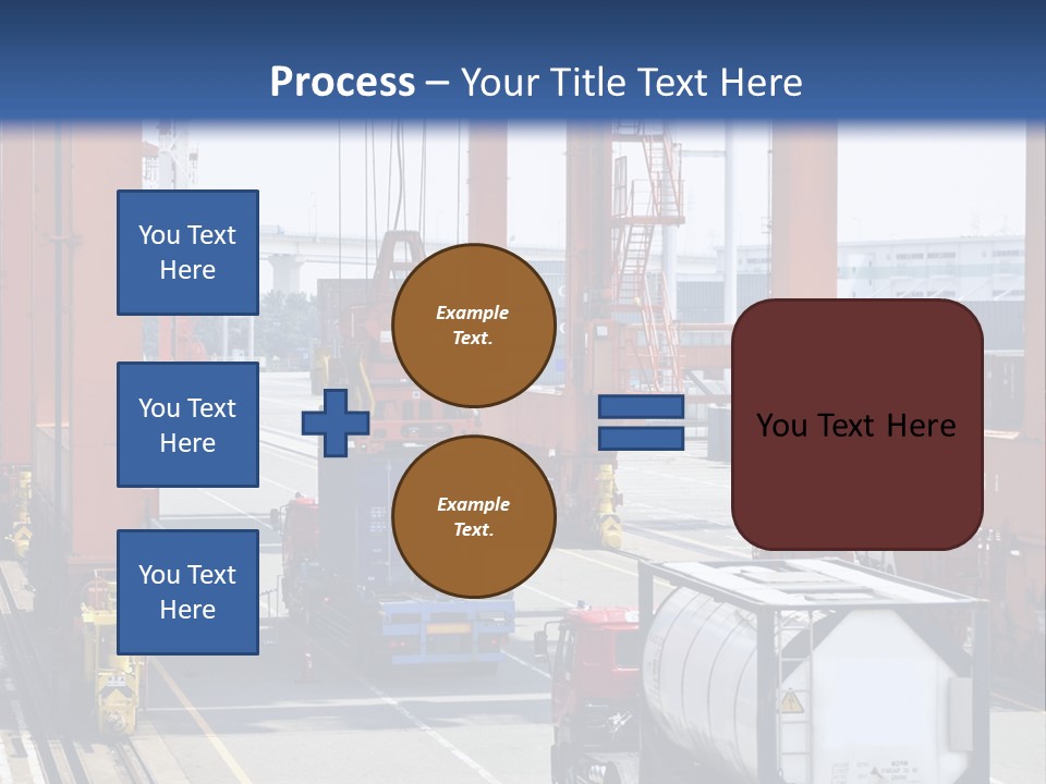 Discharge Container Heavy PowerPoint Template