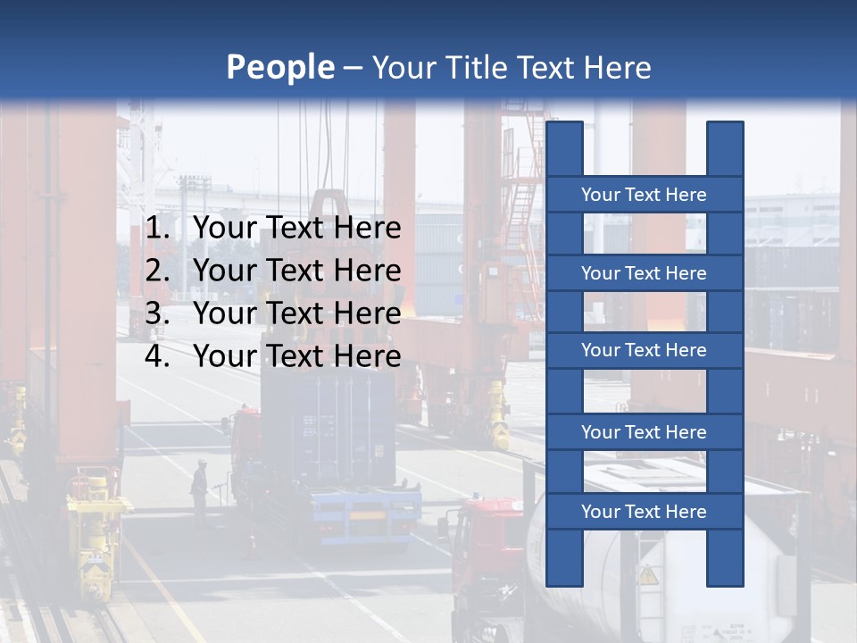 Discharge Container Heavy PowerPoint Template