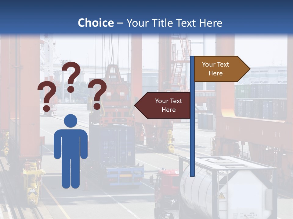 Discharge Container Heavy PowerPoint Template