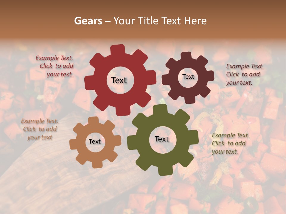 Real Food Yam Dinner PowerPoint Template