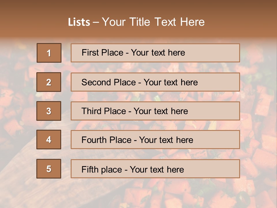 Real Food Yam Dinner PowerPoint Template