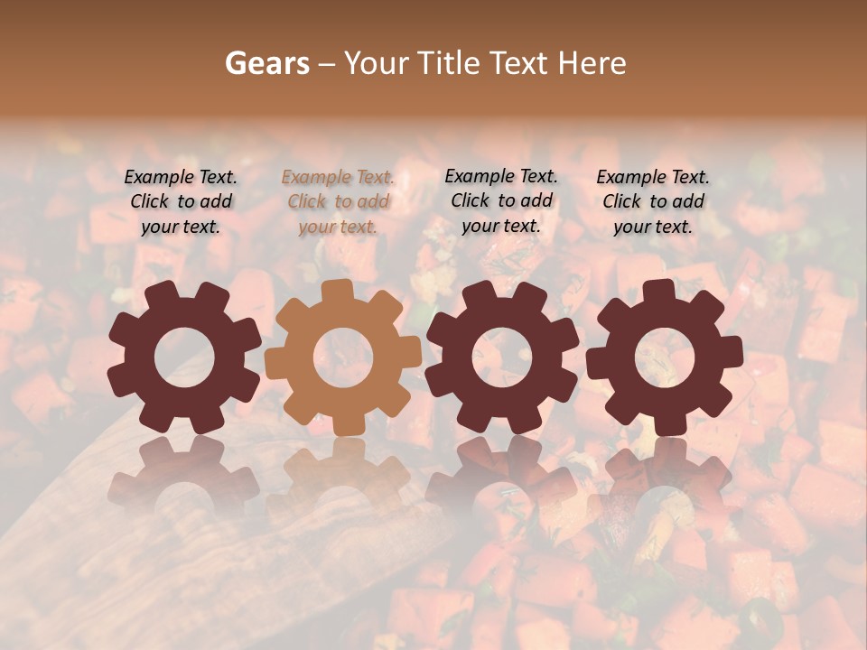 Real Food Yam Dinner PowerPoint Template