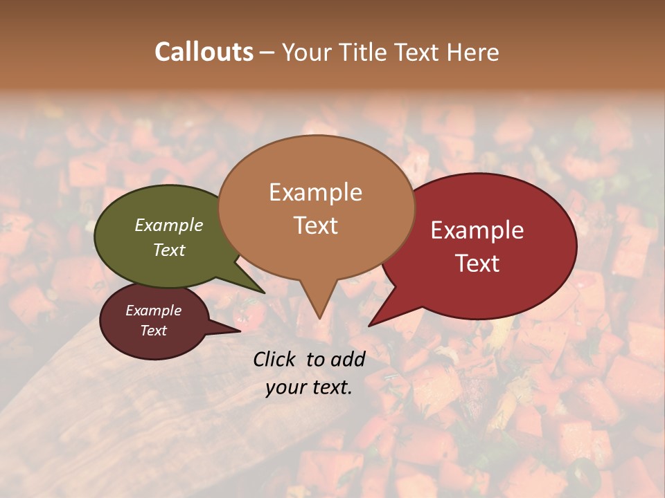 Real Food Yam Dinner PowerPoint Template