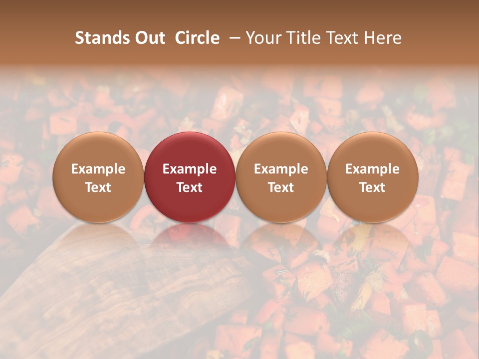 Real Food Yam Dinner PowerPoint Template