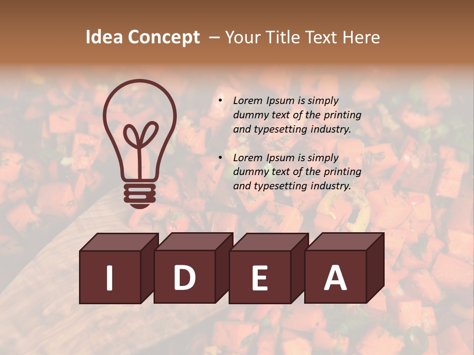 Real Food Yam Dinner PowerPoint Template