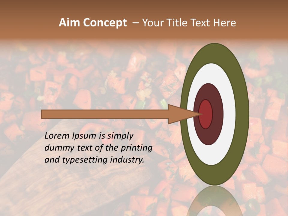 Real Food Yam Dinner PowerPoint Template