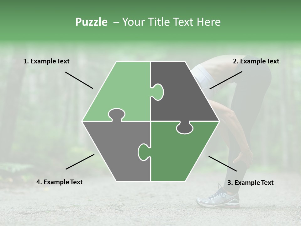 A Woman Doing Yoga In The Middle Of A Forest PowerPoint Template