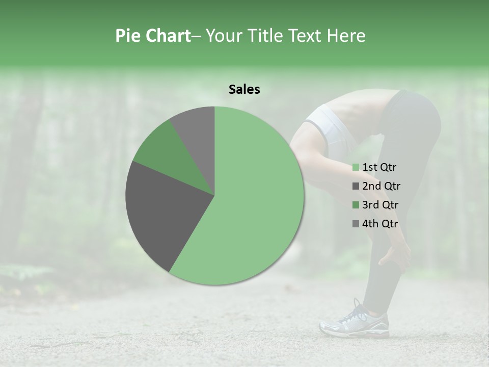 A Woman Doing Yoga In The Middle Of A Forest PowerPoint Template