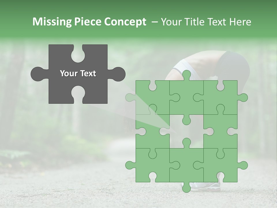 A Woman Doing Yoga In The Middle Of A Forest PowerPoint Template