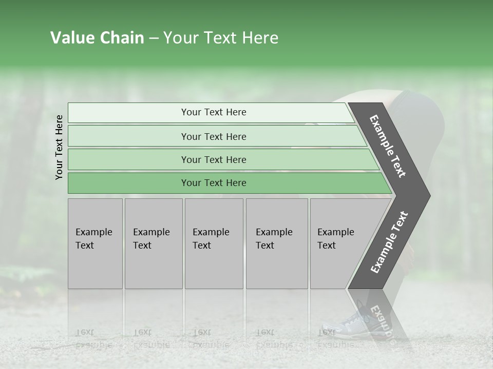 A Woman Doing Yoga In The Middle Of A Forest PowerPoint Template