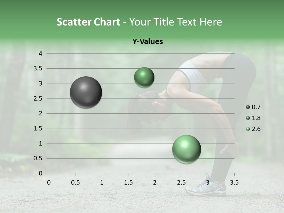 A Woman Doing Yoga In The Middle Of A Forest PowerPoint Template