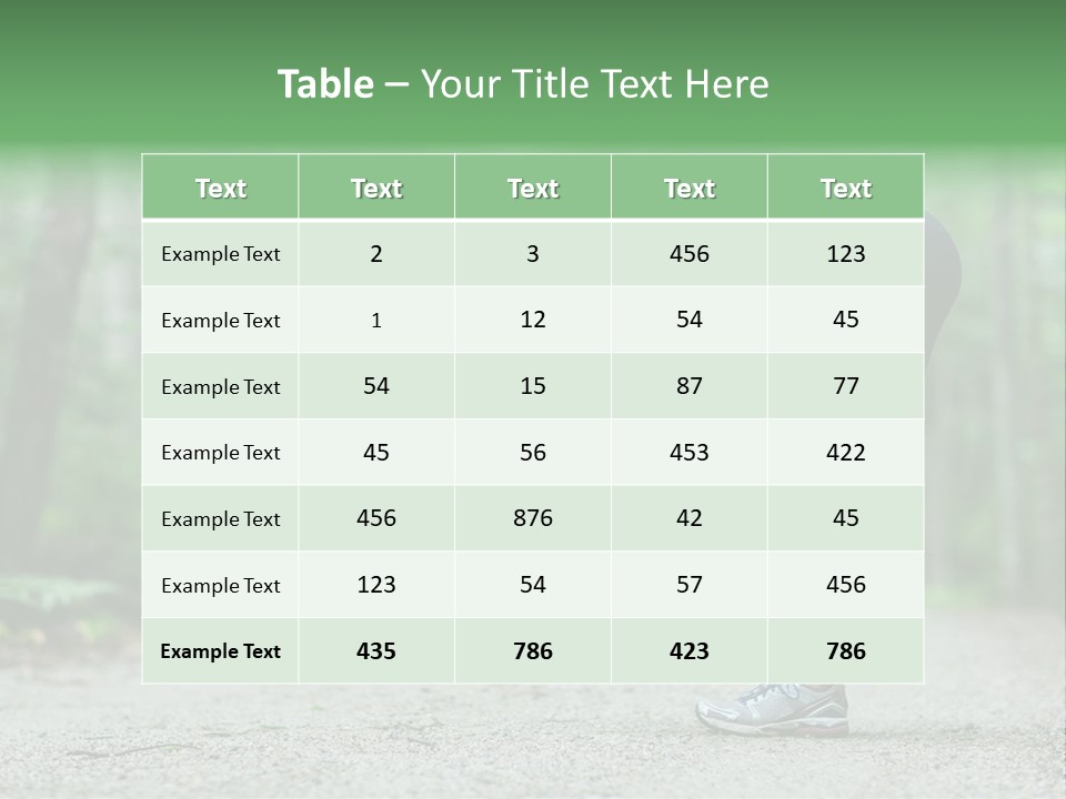 A Woman Doing Yoga In The Middle Of A Forest PowerPoint Template