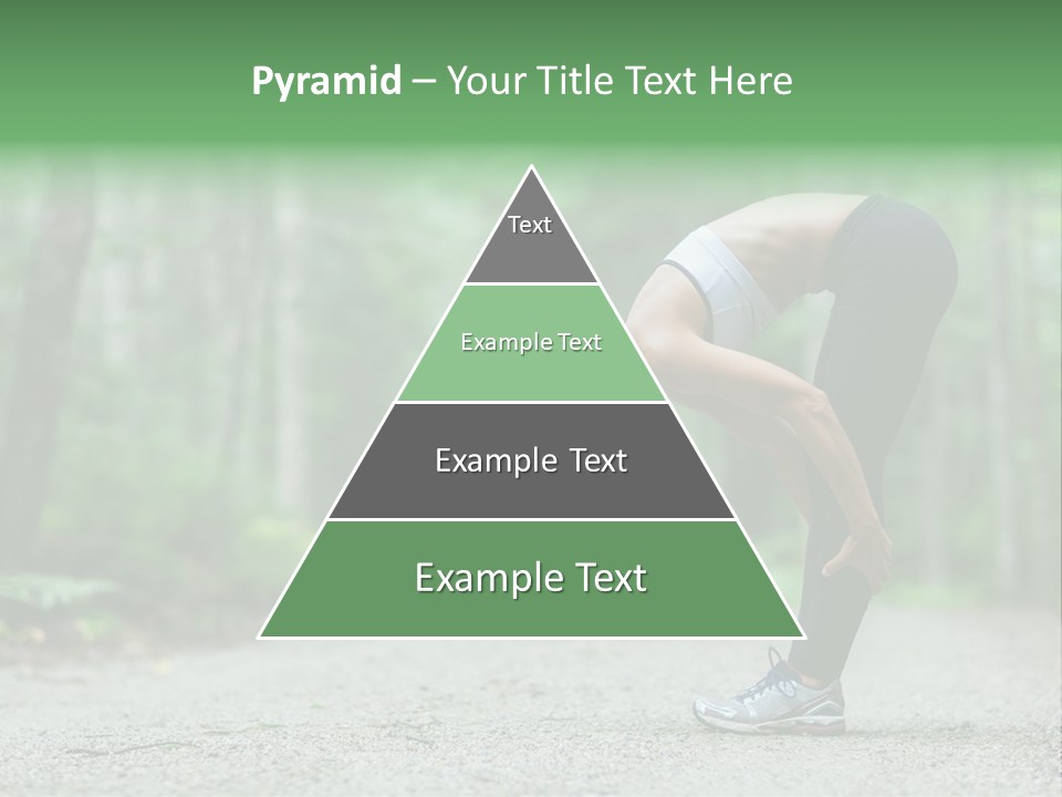 A Woman Doing Yoga In The Middle Of A Forest PowerPoint Template