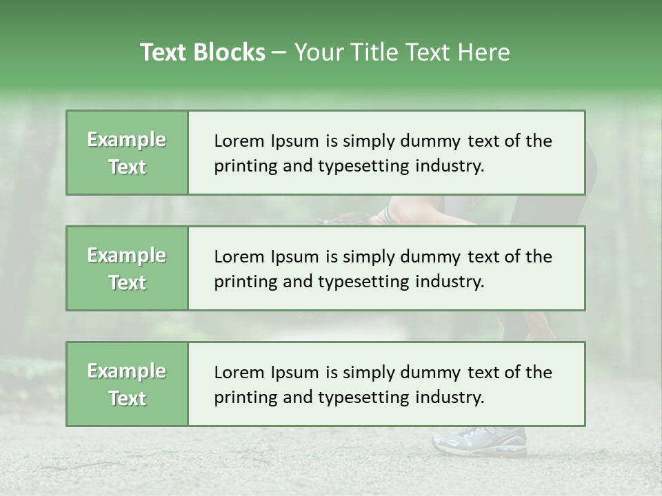 A Woman Doing Yoga In The Middle Of A Forest PowerPoint Template