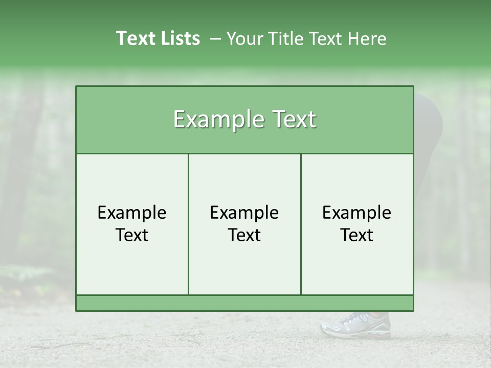 A Woman Doing Yoga In The Middle Of A Forest PowerPoint Template