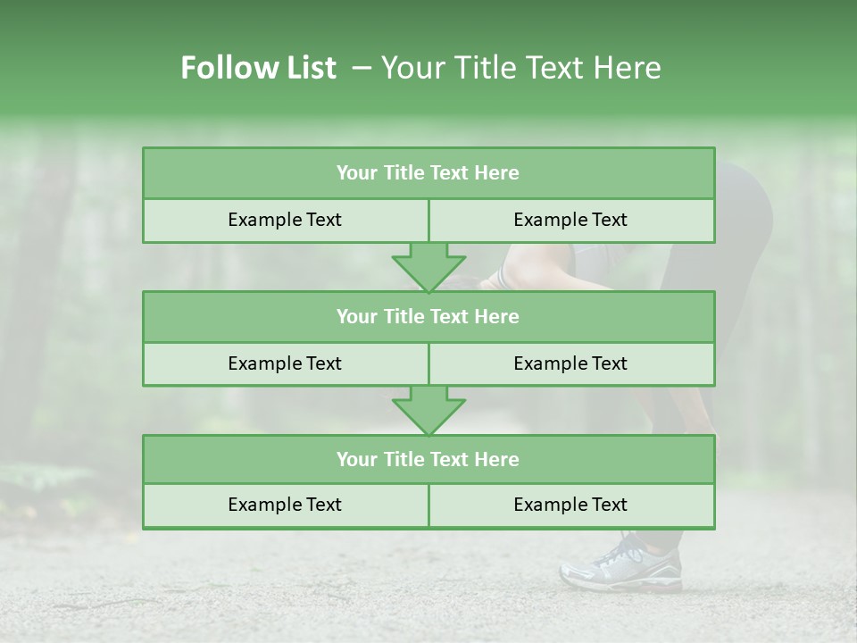 A Woman Doing Yoga In The Middle Of A Forest PowerPoint Template
